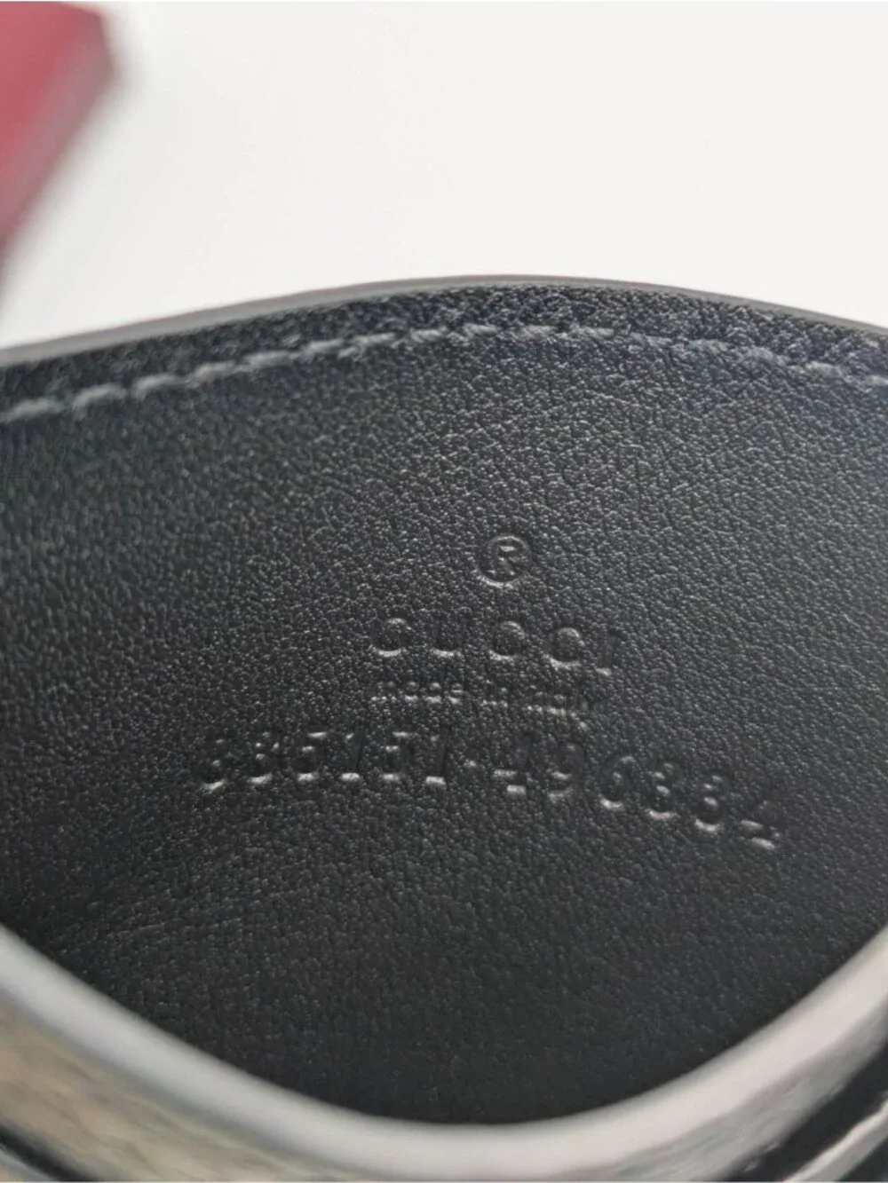Gucci GG Monogram Leather Card Case Black 835151